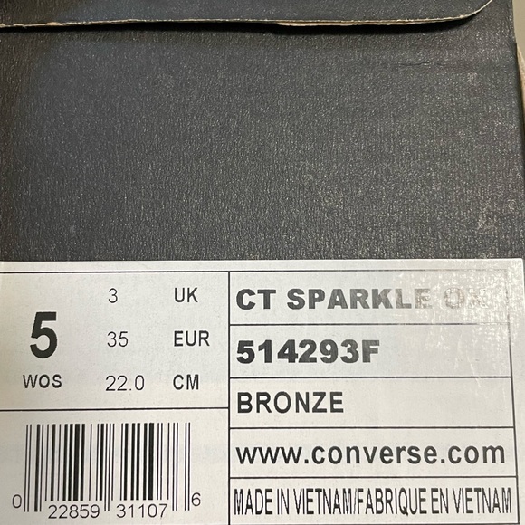 Converse Sparkle Chuck Taylor All Star, Bronze Sparkle Shimmer - Picture 4 of 5